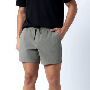 BEAR BOTTOM Volley Shorts 5.5" Drawstring L Gray